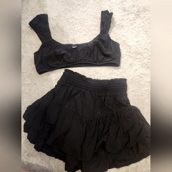 Wildfable Black Two-Piece Set - Picture 1 of 5